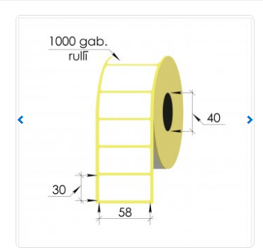 Termouzlmes 58x30mm,1000gab.